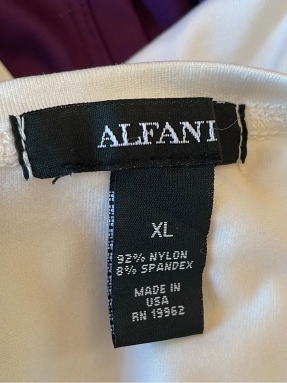 Alfani White Scoop Neck Tank Top